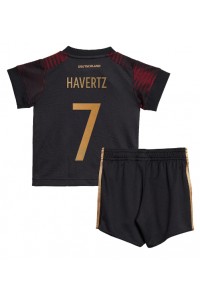 Duitsland Kai Havertz #7 Babytruitje Uit tenue Kind WK 2022 Korte Mouw (+ Korte broeken)